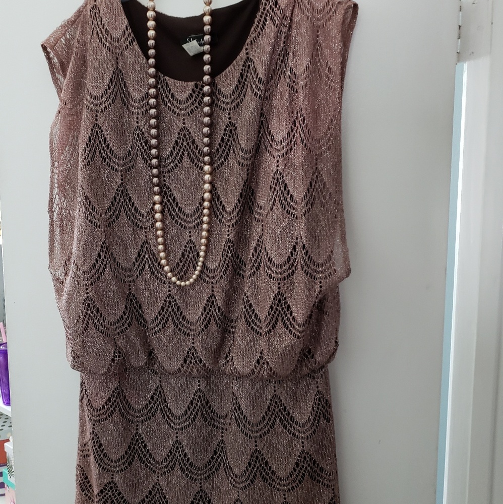 J.L. Fashions Crochet Dress